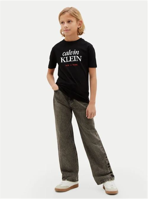 logo ss t-shirt CALVIN KLEIN JEANS | LVCKSJA07BBEH